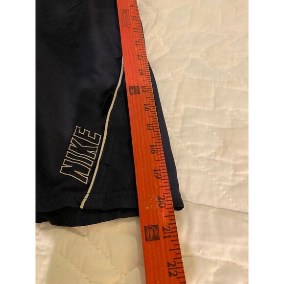 Nike Men’s Navy XL Swimsuit Trunks Side Pockets with Tie Waist Pool Lake - Picture 8 of 10